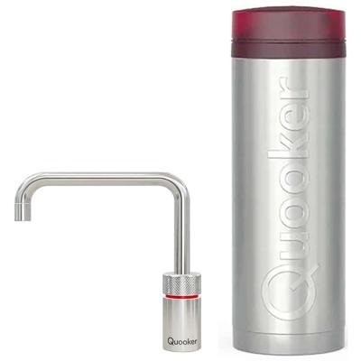 Quooker Nordic Square Kokendwaterkraan Single Tap Set - Kokend Water - Chroom - Inclusief PRO3 Reservoir