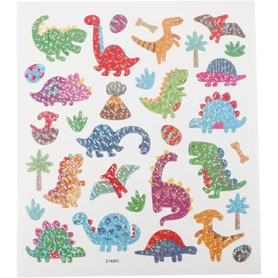 Creativ Company Stickers, dino's, vel 15x16,5 cm, 1 vel Creativ Company Stickers, dino's, vel 15x16,5 cm, 1 vel