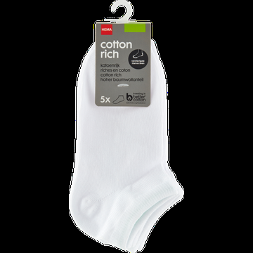 HEMA Dames Enkelsokken met Katoen Maat 3538 5 Stuks bij Jumbo