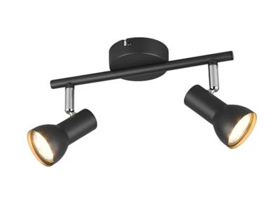 Trio PlafondlampCantar zwart 2-lichts - R81792032