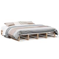Bedframe zonder matras massief grenenhout 180x200 cm - thumbnail