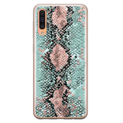 Samsung Galaxy A50/A30s siliconen hoesje - Snake pastel