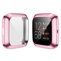 Fitbit Versa 2 Soft TPU case (volledig beschermd) - Roze - thumbnail