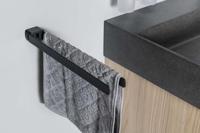 Dubbele Handdoekhouder Sapho Pirenei Draaibaar 35.9 cm Mat Zwart Sapho - thumbnail