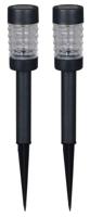 Luxform Set van 3 prikspotsRennes zwart solar - LWE35327 - thumbnail