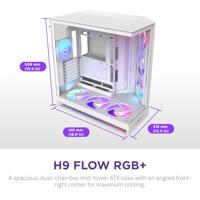 NZXT H9 Flow RGB+ White 2025 - thumbnail