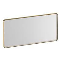 Brauer Sapphire Spiegel - Rechthoekig met Afgeronde Hoeken - 120 cm - met Goud Frame - met Directe LED-Verlichting - Dimbaar en met Kleurfunctie - met Afstandsbediening - thumbnail