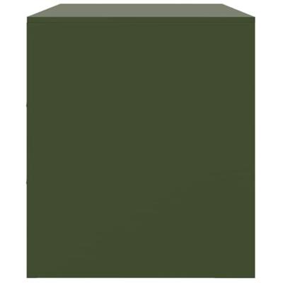 Tv-meubel 67x39x44 cm staal olijfgroen