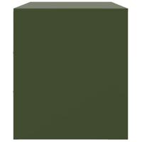 Tv-meubel 67x39x44 cm staal olijfgroen - thumbnail