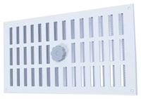 Aluminium Afsluitbaar Schuifrooster Opbouw 400 X 200mm - Wit (3-4020w) - thumbnail