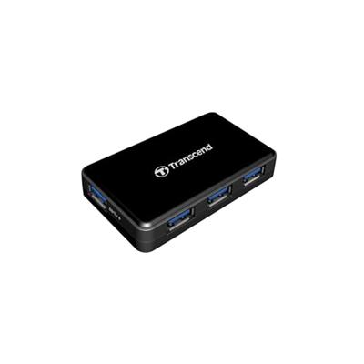 Transcend TS-HUB3K USB 3.2 Gen 1-hub 4 poorten Zwart Transcend TS-HUB3K USB 3.2 Gen 1-hub 4 poorten Zwart
