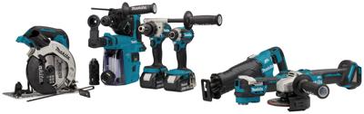 Makita DLX7020TX1 Accu Combiset 7-delig 18V 5.0Ah in Tas