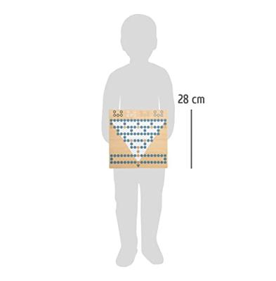 Small Foot barricade en halma houten bordspel 2in1 Small Foot barricade en halma houten bordspel 2in1