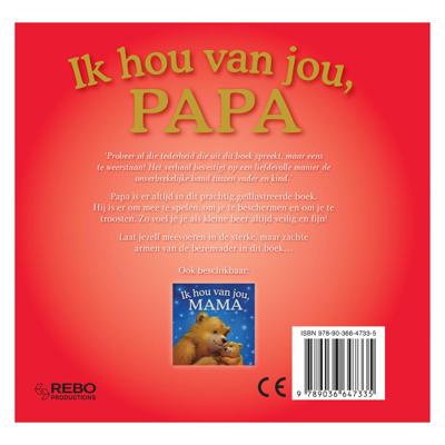Rebo Publishers Ik hou van jou, papa - kartonboek