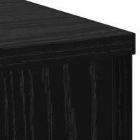 Plantenstandaard 2 pcs Zwart eiken 30 x 30 x 70 cm Bewerkt hout - thumbnail