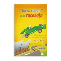 Boek met naam en foto - Daan in de raceauto (Hardcover) - thumbnail