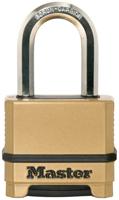 Masterlock 50mm padlock - zinc body with black thermoplastic outer cover for corr - M175EURDLF - thumbnail