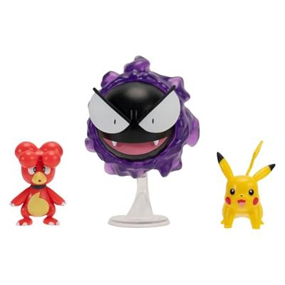Pokemon Battle Figure Pack - Magby, Gastly & Pikachu