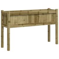 Plantenbak met poten 110x31x70 cm gempregneerd grenenhout - thumbnail