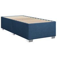 Bedframe zonder matras 90x200 cm stof blauw - thumbnail