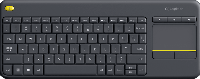 Draadloos toetsenbord Logitech K400 zwart - thumbnail