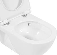 Ben Puro hangtoilet Xtra glaze+ Free flush inclusief zitting wit - thumbnail