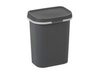Curver Mistral afvalbak flat 10 liter antraciet - thumbnail