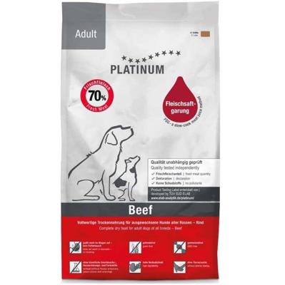 PLATINUM Adult Beef - halfvochtig hondenvoer - 5kg