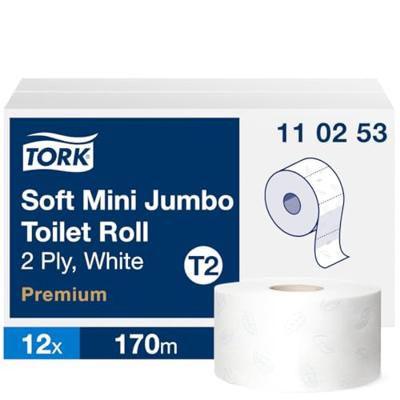 Tork zacht mini jumbo toiletpapier - 2-laags - 170 m - 110253 - (Verkoop per stuk)