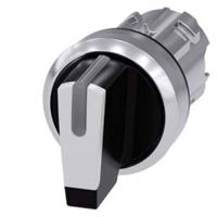 Siemens 3SU10522BL600AA0 Knevelschakelaar, verlicht, 22 mm, rond, metaal, hoogglans, wit 1 stuk(s) - thumbnail