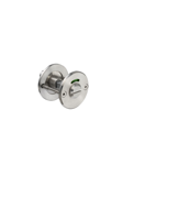 Lips Beslag rond rozet | rond | vrij-bezet | geborsteld RVS | deurdikte 40mm en 54mm - 10020954 - thumbnail