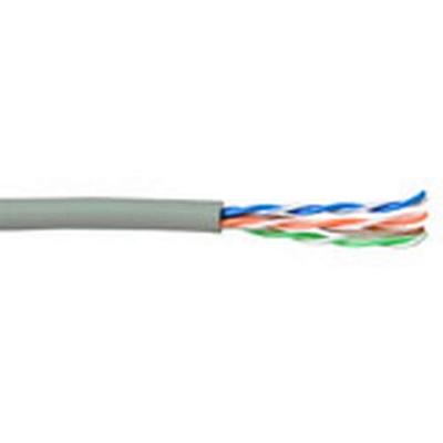U/UTP kabel CAT5e op rol 100 meter grijs soepel