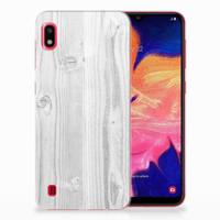 Samsung Galaxy A10 | Bumper Hoesje | White Wood - thumbnail