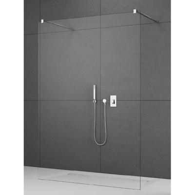 Aqua Splash AQS Vrijstaande Inloopdouche Pro Line Helder Glas met Twee Stabilisatiestangen RVS Geborsteld - Aqs Inloopdouche Pro Line 50x200 cm RVS Aqua Splash AQS Vrijstaande Inloopdouche Pro Line Helder Glas met Twee Stabilisatiestangen RVS Geborsteld - Aqs Inloopdouche Pro Line 50x200 cm RVS