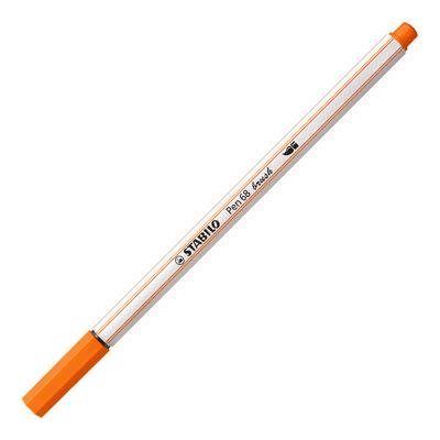 Stabilo pen 68 brush - viltstift - bleek vermiljoen (30)