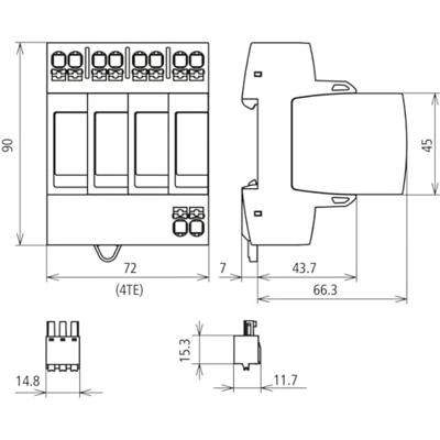 DEHN 942405 DG MP TNS 275 FM Overspanningsafleider Overspanningsbeveiliging voor: Verdeelkast 20 kA 1 stuk(s) DEHN 942405 DG MP TNS 275 FM Overspanningsafleider Overspanningsbeveiliging voor: Verdeelkast 20 kA 1 stuk(s)