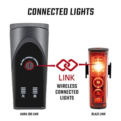 Sigma Verlichtingset aura 100 usb koplamp + blaze link achterlicht - thumbnail
