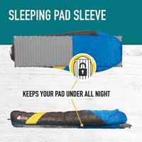 Sierra Designs Cloud 800F 35 Deg Mummie Slaapzak Blauw Regular - thumbnail