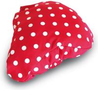 Zadeldek Basil Rosa 28 x 23 x 1 cm - rood/wit - thumbnail