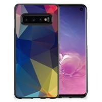 Samsung Galaxy S10 Grip Case Polygon Dark - thumbnail