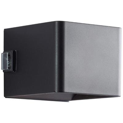 Magnetische buitenwandlamp - ISEO - BRILLIANT - Oplaadbaar - Zwart - LED - Sensor - 4W - 300lm - 3000K - USB