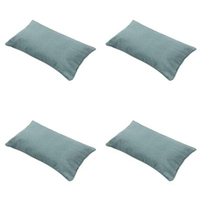 Sierkussen 50x30 Zilver eco-natuur buitenafwerking (4 stuks) Madison - Madison