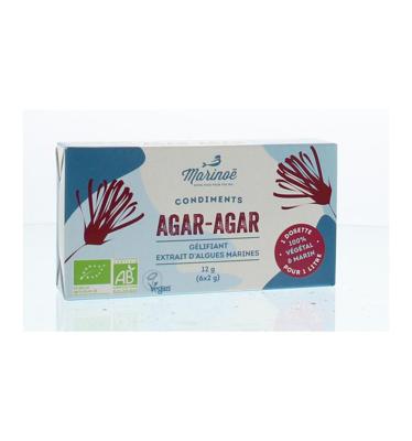 Marinoe Agar agar poeder zakje 2 gr bio (6 st)