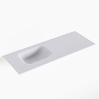 MONDIAZ LEX Cale solid surface inleg wastafel voor toiletmeubel 80cm. Positie wasbak links - thumbnail