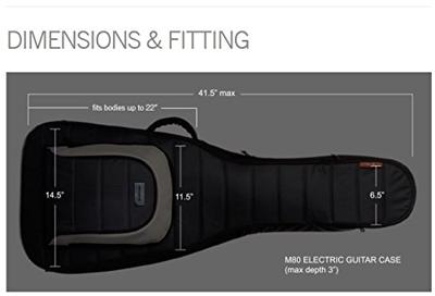 Mono M80 Flightbag voor elektrische gitaar, zwart