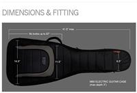 Mono M80 Flightbag voor elektrische gitaar, zwart - thumbnail