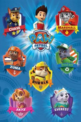 Poster Paw Patrol - Crests 61x91,5cm