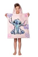 Stitch poncho 50 x 115 cm (roze) - thumbnail