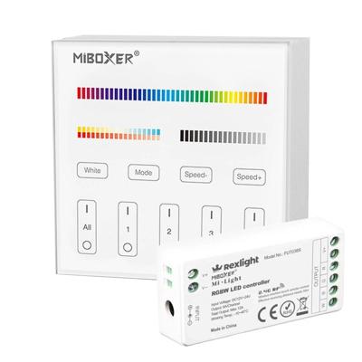Touch panel wandbediening inclusief controller draadloos op batterij