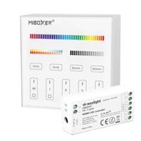 Touch panel wandbediening inclusief controller draadloos op batterij - thumbnail